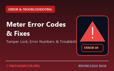 Meter Error Codes & Fixes
